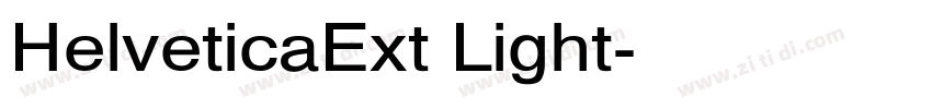 HelveticaExt Light字体转换